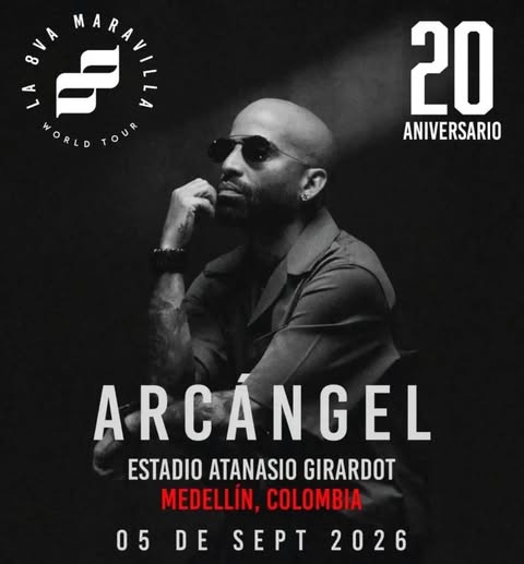 Arcángel celebrará 20 años de carrera en Medellín con su “La Maravilla World Tour”