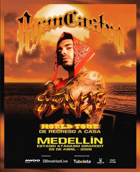 Ryan Castro regresa a Medellín con su Sensaié World Tour y promete un show histórico en el Atanasio Girardot